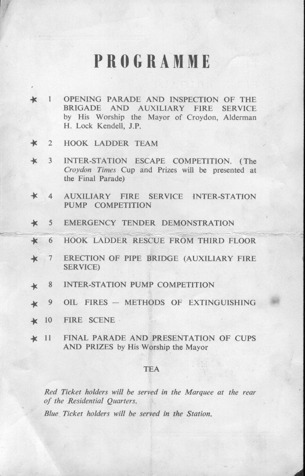 Programme - reverse