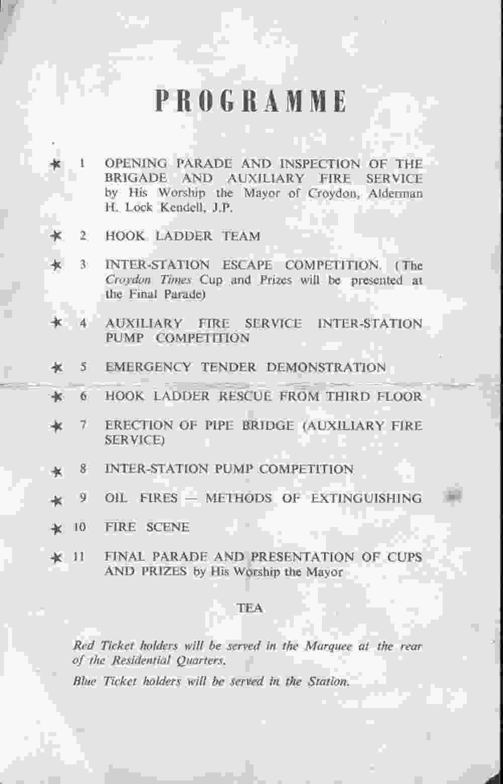 Display programme